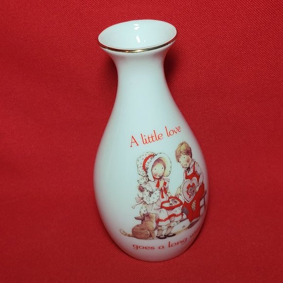 VTG Designers Collection Porcelain Love Talk Vase - Picture 13 of 13